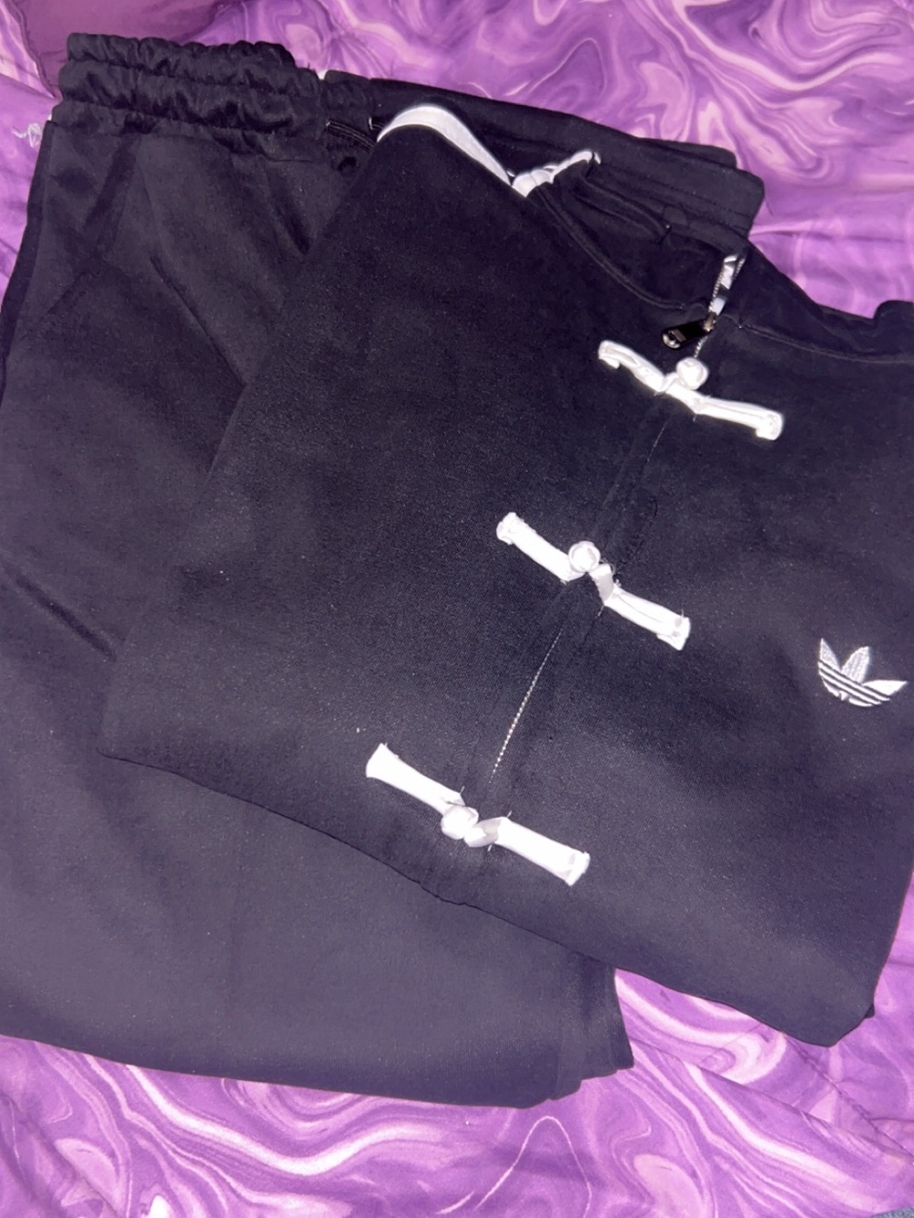 Adidas CNY Black Sweatshirt and Joggers Set